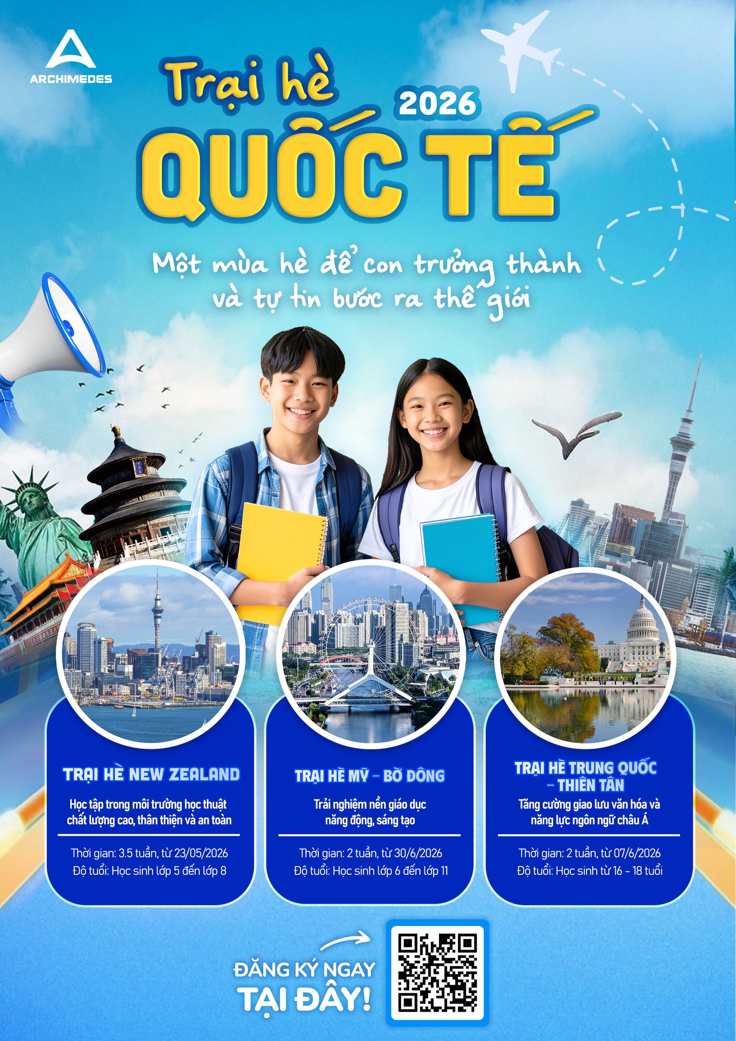 Trại hè quốc tế 2026 – Một mùa hè để con được trưởng thành và tự tin bước ra thế giới