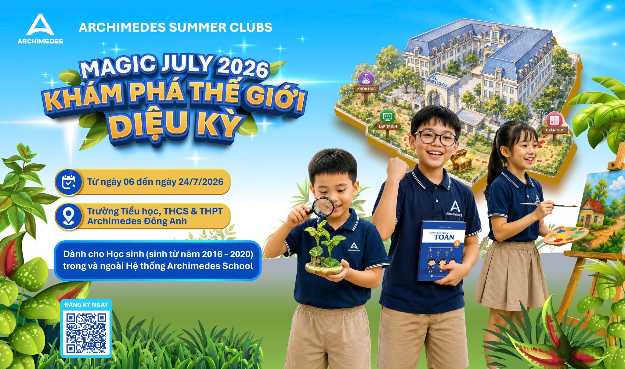 [ADAS.P] Archimedes Summer Clubs 2026 – Magic July: Khám phá thế giới diệu kỳ