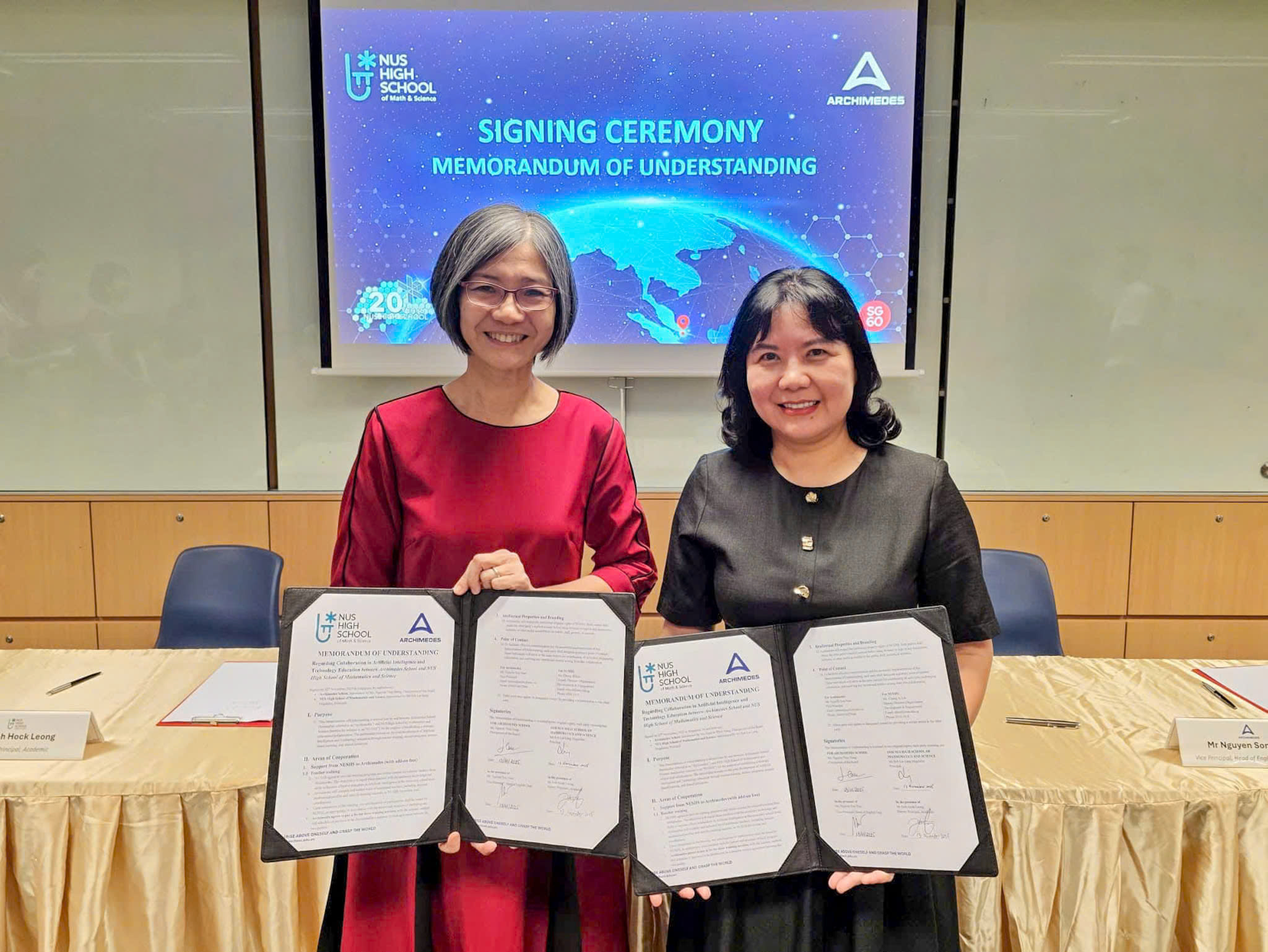 Archimedes School – NUS High School ký kết hợp tác trong lĩnh vực giáo dục trí tuệ nhân tạo AI và công nghệ