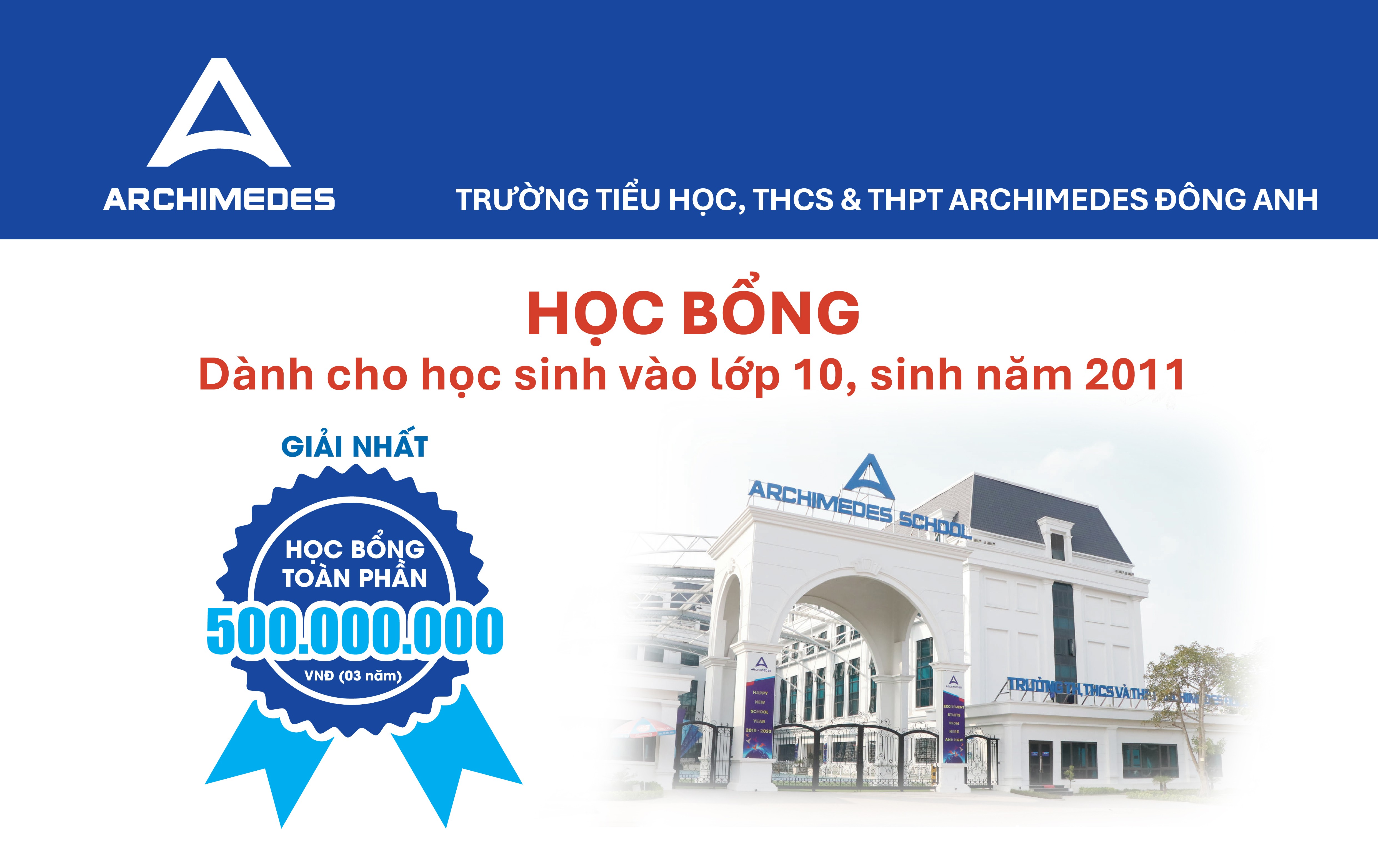 Thông tin Học bổng cấp Trung học phổ thông