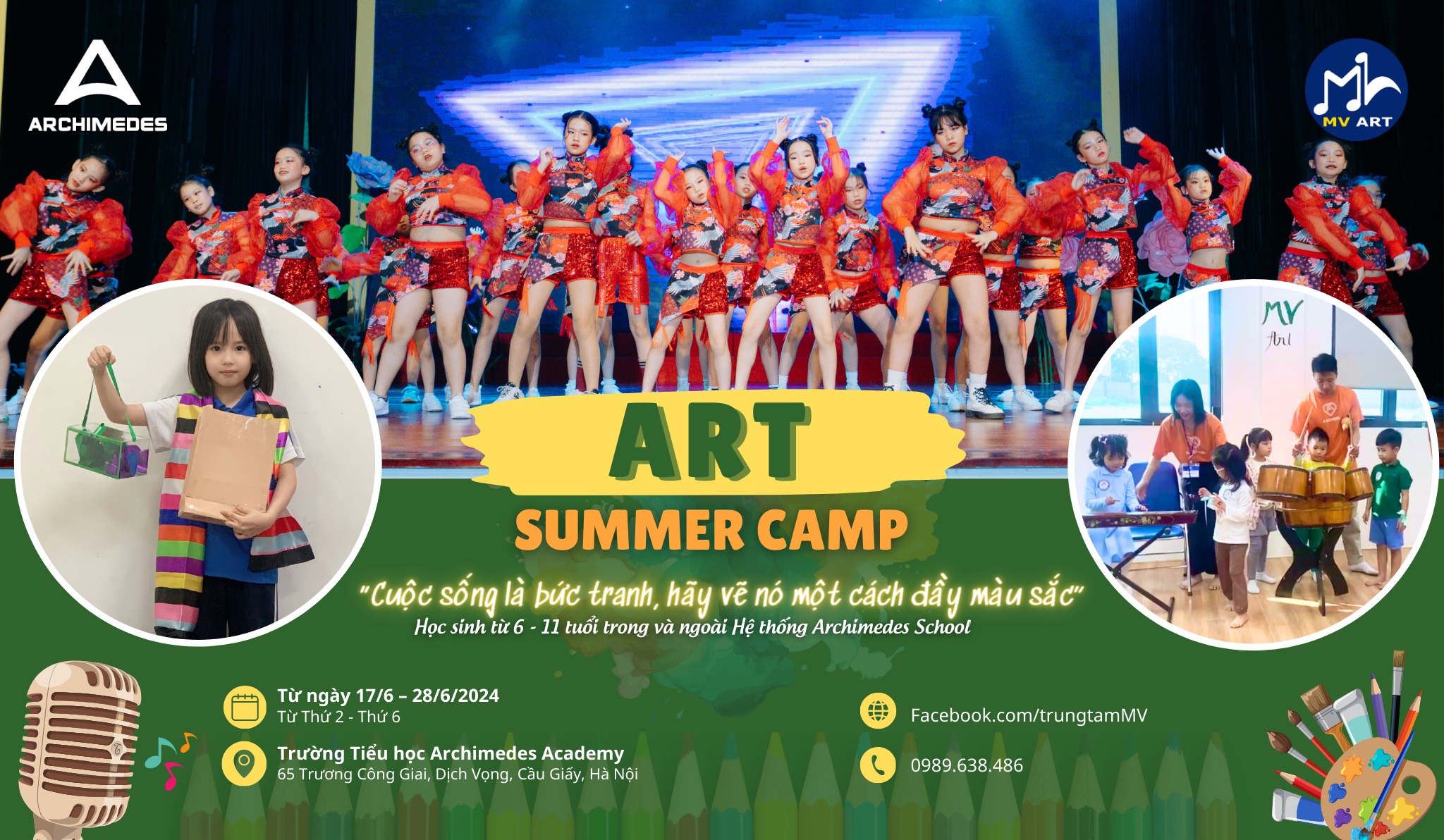 ART SUMMER CAMP: Khám phá niềm vui mùa hè cùng thế giới nghệ thuật đa màu sắc 