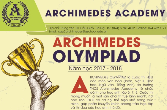 Archimedes Olympiad – Sân chơi trí tuệ mới của học sinh THCS
