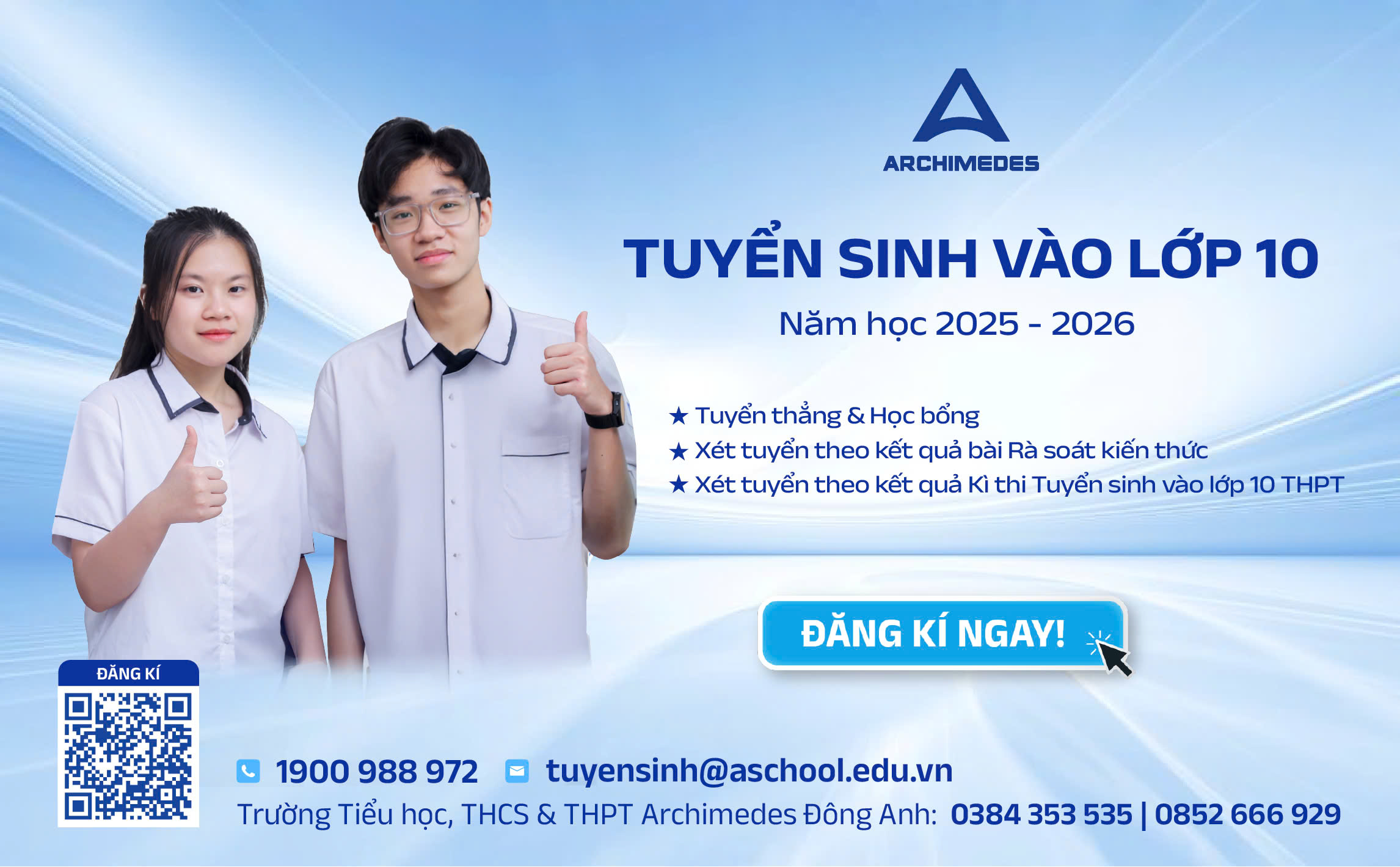 Thông tin Tuyển sinh vào lớp 10 năm học 2025 – 2026